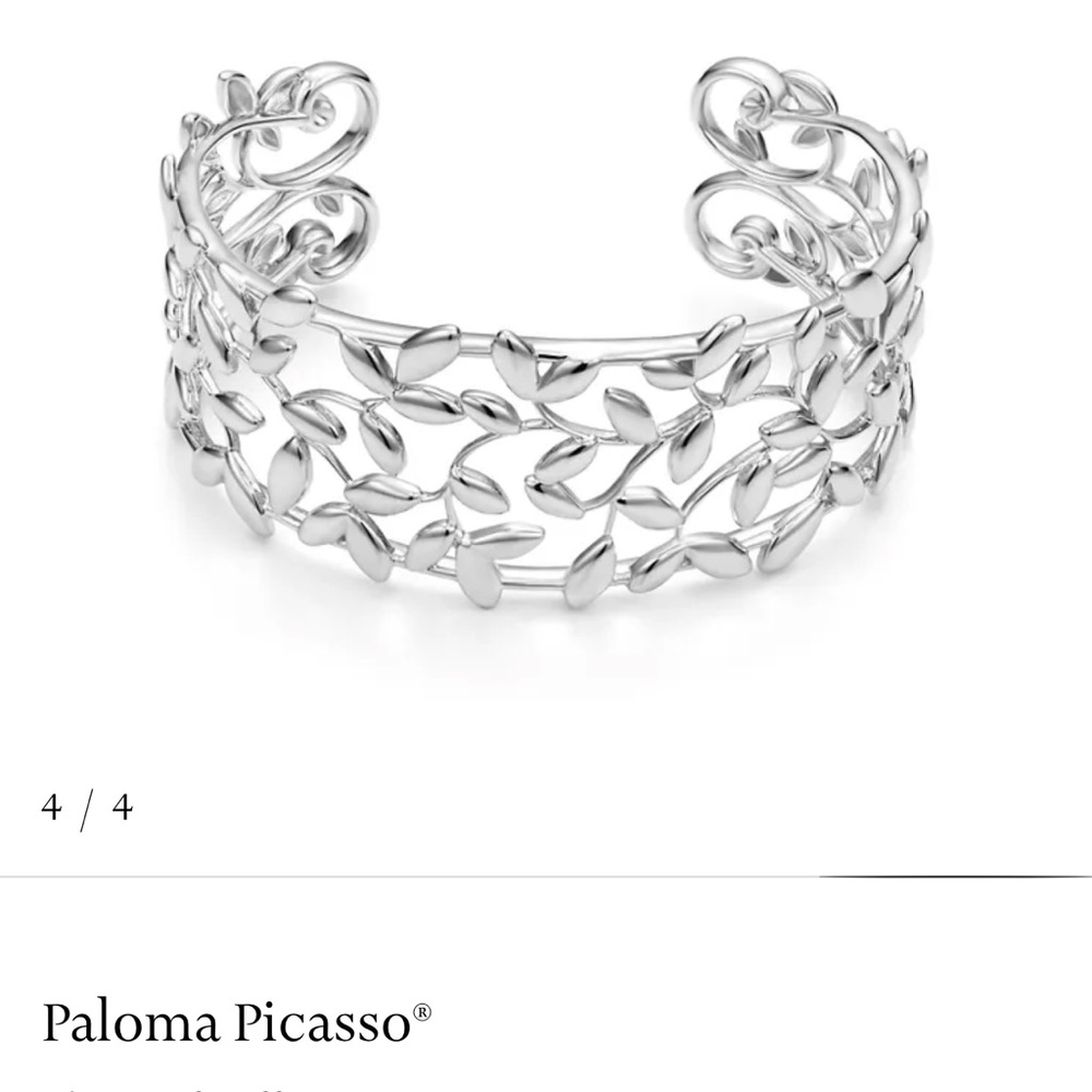 Tiffany & Co. Silver Leaf Cuff Bracelet